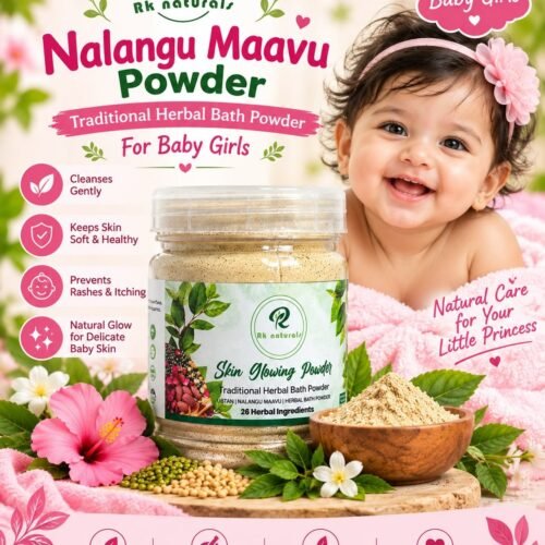 Nalangu maavu for Girls -  Skin Glowing Powder ( Herbal Bath powder, Face pack)(130 g)