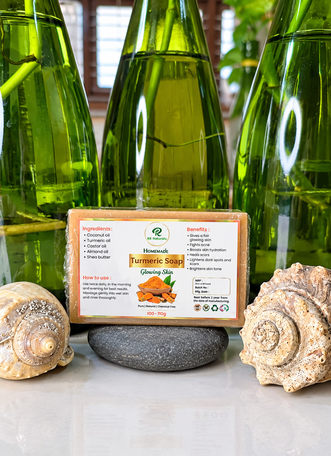 Turmeric soap🫚(100- 110g)