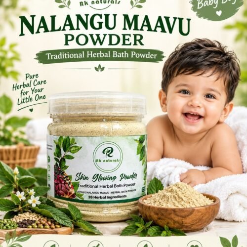 Nalangu Maavu for boys
Nalangu maavu -  Skin Glowing Powder ( Herbal Bath powder, Face pack)(130 g)
